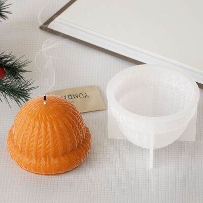 Cristal gotero resina hilados de yeso sombrero de Navidad joyería herramienta de molienda bricolaje tres dimensiones de vela ornamento silicona molde