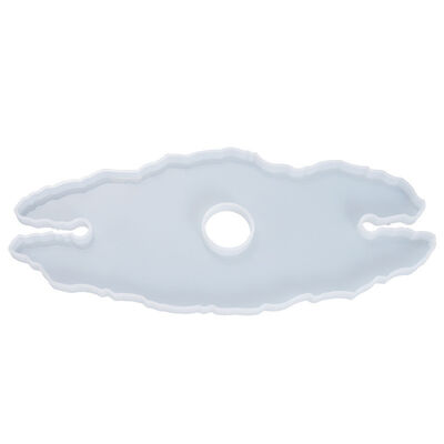 Moda de gotero de cristal DIY, molde de soporte de vidrio irregular, soporte de bandeja de vino tinto, molde de silicona de montaña