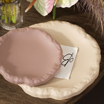 DIY Crystal Drip Glue Gypsum Cement Relief Rock Pattern Tray Dish Storage Plate Mirror Silicone Mold