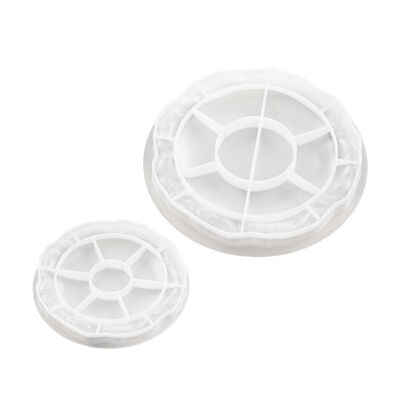 DIY Crystal Drip Glue Gypsum Cement Relief Rock Pattern Tray Dish Storage Plate Mirror Silicone Mold