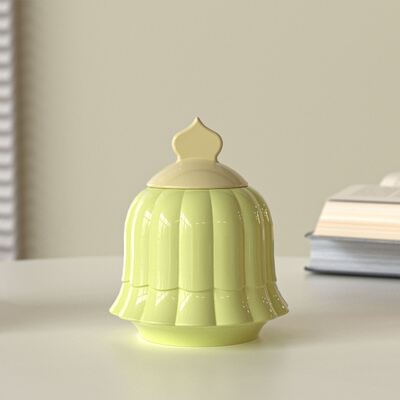 Drip resin gypsum mirror bell storage jar DIY Christmas candle cup ornament silicone mold