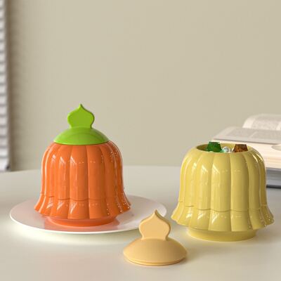 Drip resin gypsum mirror bell storage jar DIY Christmas candle cup ornament silicone mold