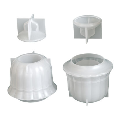 Drip resin gypsum mirror bell storage jar DIY Christmas candle cup ornament silicone mold