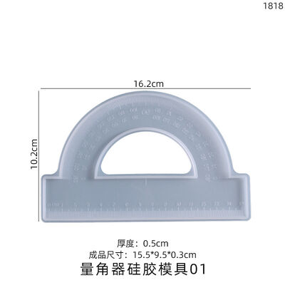 DIY crystal dropper mold 30cm extended ruler protractor triangle ruler four piece set silicone mold