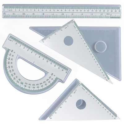 DIY crystal dropper mold 30cm extended ruler protractor triangle ruler four piece set silicone mold
