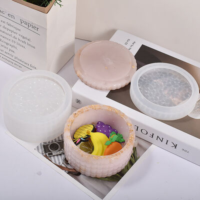 Crystal Drip Glue Diamond Storage Box Mold Stacking Music Storage Box DIY Drip Glue Diamond Surface Storage Box Grinding