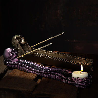 DIY Skeleton Fragrance Insertion Zen Lying Fragrance Insertion Tea Ceremony Ornament Dropping Resin Incense Insertion Seat Silicone Mold