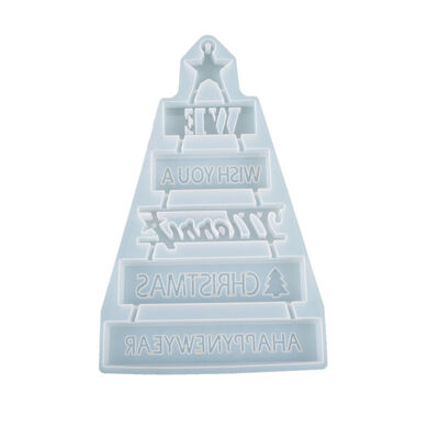 DIY crystal dropper mold Christmas tree hanging decoration Christmas material ornaments Christmas silicone mold