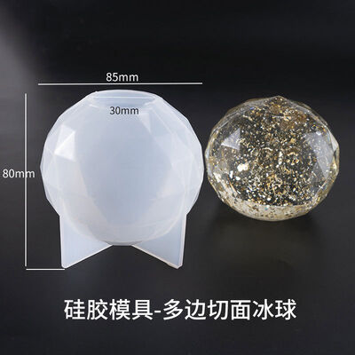 Crystal dropper mold DIY multi-faceted ice hockey highlight section ice hockey ornament silicone mold