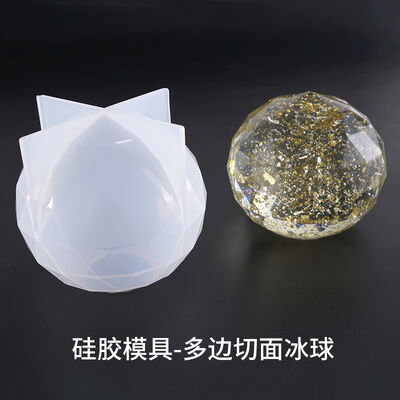 Crystal dropper mold DIY multi-faceted ice hockey highlight section ice hockey ornament silicone mold