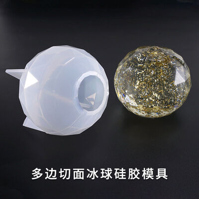 Crystal dropper mold DIY multi-faceted ice hockey highlight section ice hockey ornament silicone mold