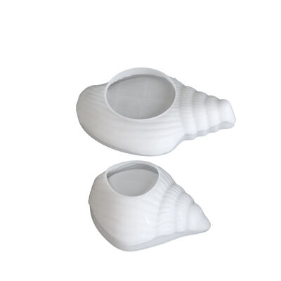 En el estilo minimalista de la concha bandeja de almacenamiento de plato molde de silicona bricolaje de aromaterapia contenedor de velas molde de yeso