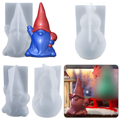 DIY crystal dropper mold Christmas series Santa Claus snowman table decoration silicone mold