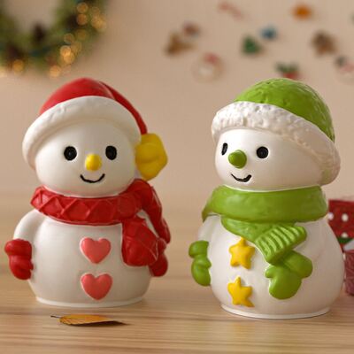 DIY Christmas Snowman Silicone Mold Aromatherapy Candle Love Pentagram Snowman Gypsum Mold