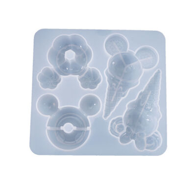 Molde cuentagotas de cristal DIY para helado, helado, donuts, adornos de mesa, molde decorativo de silicona