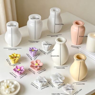 Gotero de cristal DIY, decoración tridimensional de bonsái de flores, adorno, molde de silicona, molde de yeso para aromaterapia DIY