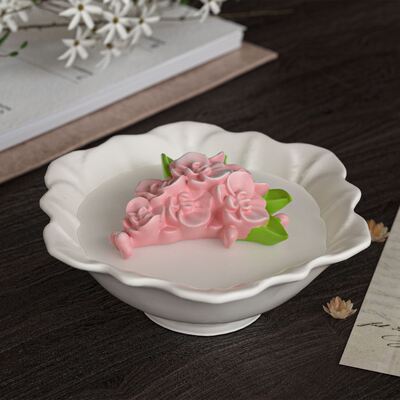 Flower clusters, flower bouquets, aromatherapy candles, decorative silicone molds, DIY gypsum candle cups, table arrangement, aromatherapy home candle holder molds
