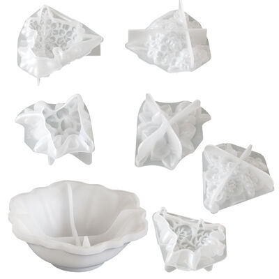 Flower clusters, flower bouquets, aromatherapy candles, decorative silicone molds, DIY gypsum candle cups, table arrangement, aromatherapy home candle holder molds