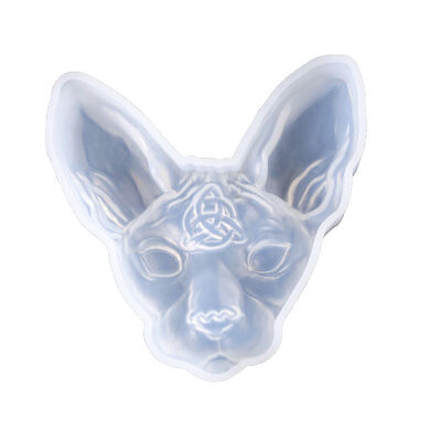 DIY crystal dropper mold solemn and handsome Egyptian divine cat cat head ornament high mirror silicone mold