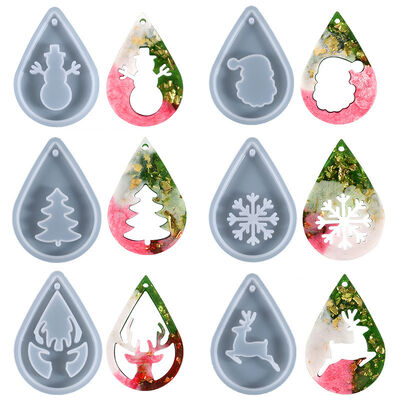 Source DIY Crystal Drop Glue Mold Christmas Tree Christmas Series Listing Silicone Mold Spot Wholesale
