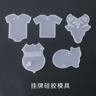 DIY Crystal Dropping Gel Mold Top Deer Head Hanging Cat Pendant Hanging Decoration Silicone Mold Wholesale