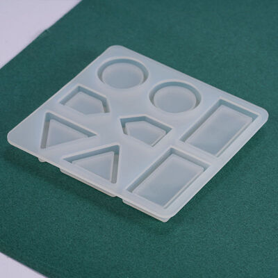 DIY crystal dropper mold polygonal pendant rectangular circular earring hanging accessory silicone mold wholesale