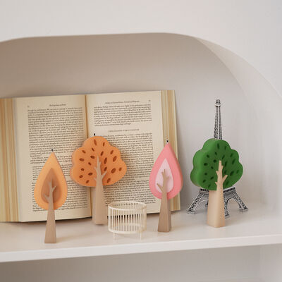 DIY resin gypsum tree platform grinding tool aromatherapy size tree leaves candle ornament silicone mold