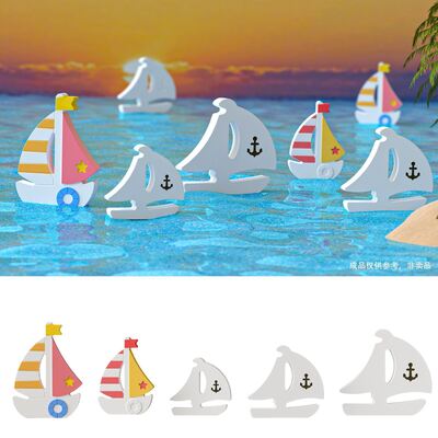 Five row sailboat silicone mold, ocean style aromatherapy candle, gypsum ornament, home decoration, drip glue mold
