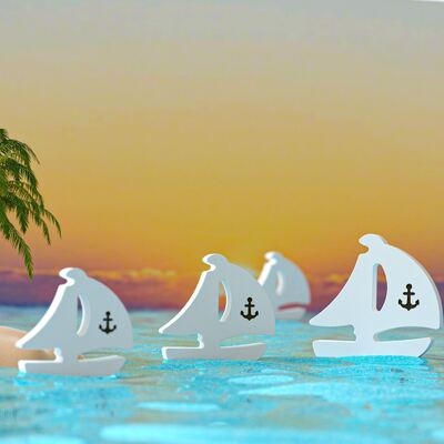 Five row sailboat silicone mold, ocean style aromatherapy candle, gypsum ornament, home decoration, drip glue mold