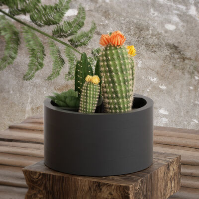 DIY Large Dropping Resin Tai Chi Yin Yang Storage Can Flower Pot Aromatherapy Gypsum Candle Cup Silicone Mold Wholesale