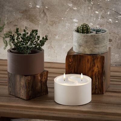 DIY Large Dropping Resin Tai Chi Yin Yang Storage Can Flower Pot Aromatherapy Gypsum Candle Cup Silicone Mold Wholesale