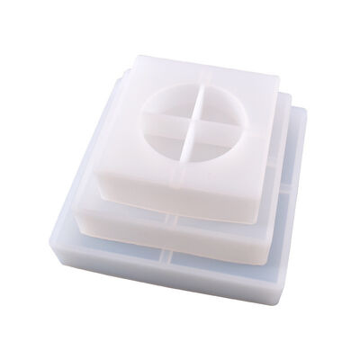 DIY crystal dropper mold new high mirror transparent square ashtray silicone mold