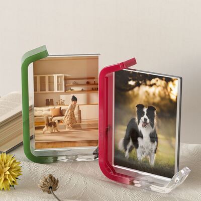 Crystal dropper resin rectangular photo frame dropper mold DIY horizontal and vertical photo frame ornament silicone mold