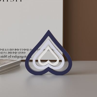 Aromatherapy gypsum hollow heart silicone mold DIY stacked heart-shaped resin table drip mold