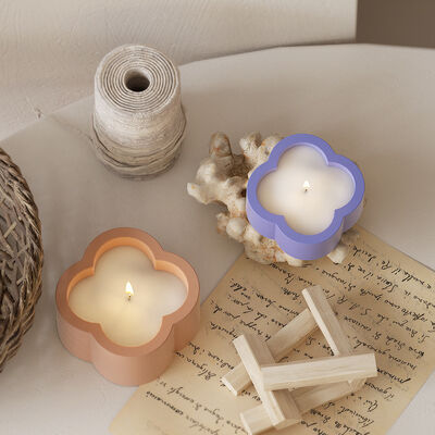 DIY Clover Sized Storage Box Ornament, Gypsum Candle Cup, Potted Succulent Flower Container, Silicone Mold