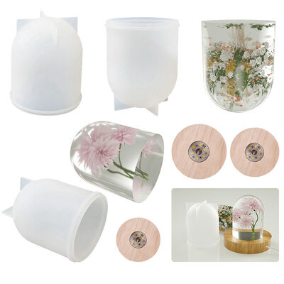 DIY Dropper Cylindrical Candle Mold, USB Night Light Ornament, Dried Flower Specimen, Cylindrical Silicone Mold