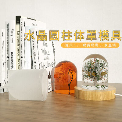 DIY Dropper Cylindrical Candle Mold, USB Night Light Ornament, Dried Flower Specimen, Cylindrical Silicone Mold