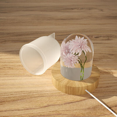 DIY Dropper Cylindrical Candle Mold, USB Night Light Ornament, Dried Flower Specimen, Cylindrical Silicone Mold