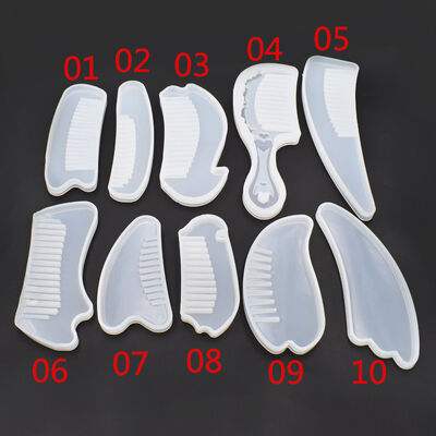 Mirror Smooth Crystal Drop Glue UV Resin Glue Handmade Silicone Mold Cartoon Cute Comb Mold Multiple Options To Choose From
