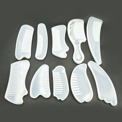 Mirror Smooth Crystal Drop Glue UV Resin Glue Handmade Silicone Mold Cartoon Cute Comb Mold Multiple Options To Choose From