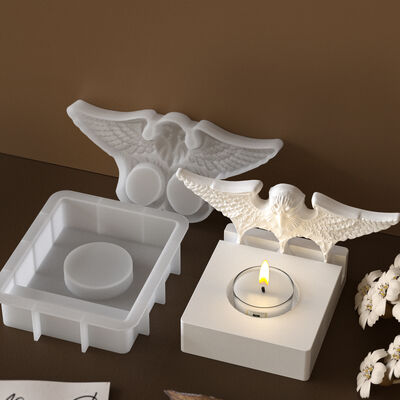 Halloween Eagle Plugin Square Candlestick Silicone Mold DIY Aromatherapy Gypsum Candle Base Mold