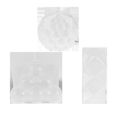DIY Crystal Dropping Resin Mold Irregular Round Bead Wave Point Cut Surface Table Candle Silicone Mold
