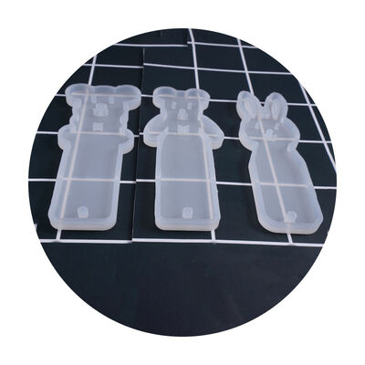 DIY Crystal Dropper Small Animal Bookmark Silicone Mold Rabbit Cat Dolphin Standing Bear Tail Mold