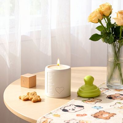Love Bottle Storage Can Candle Cup Silicone Mold DIY Aromatherapy Gypsum Storage Box Pen Holder Pendant Dropping Mold