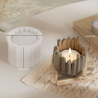 Dropping Resin Crystal Cluster Storage Box DIY Aromatherapy Gypsum Candle Stand Candle Cup Stand Silicone Mold