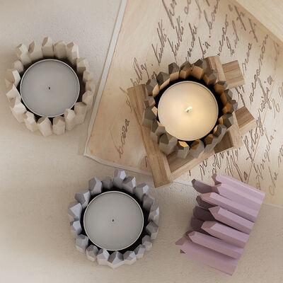 Dropping Resin Crystal Cluster Storage Box DIY Aromatherapy Gypsum Candle Stand Candle Cup Stand Silicone Mold