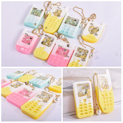 DIY Drip Glue Flowing Sand Mold For Mobile BB Interphone Phone Flowing Sand Pendant Keychain Silicone Mold