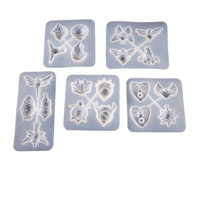 Diy Crystal Glue Drop Mould Devil's Eye Owl Moth Cthulhu Goth Pendant Silicone Mould