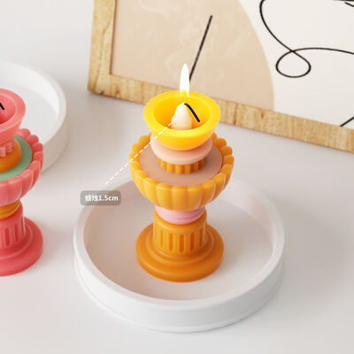 DIY Candle Stack-Up Silicone Mold For Scented Candles, Candle Holder, Round Wishing Well Stack-Up Mold