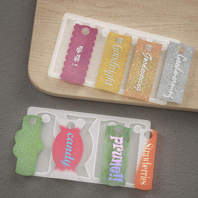 Cup Cap Dropper Identification Tag 40oz Stanley Cup Straw Fixed Nameplate Piece Backpack Nameplate Piece Silicone Mold